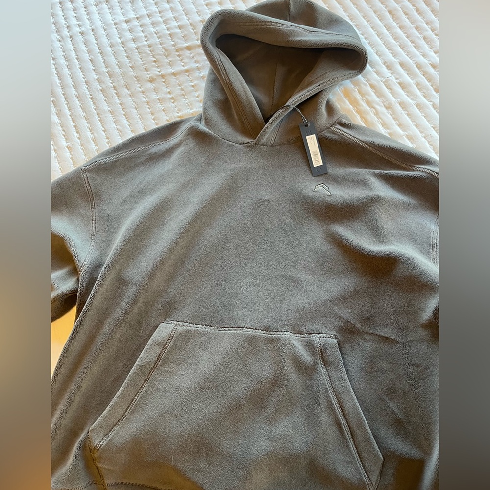 Oner Active fleece oversized hoodie deep taupe M - Picture 4 of 5